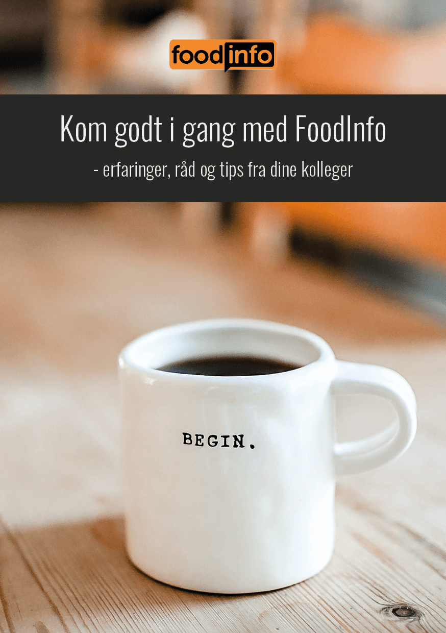 FoodInfo ebog 2 – Kom godt i gang med FoodInfo